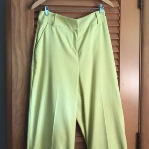 Wide leg cuffed ankle slacks